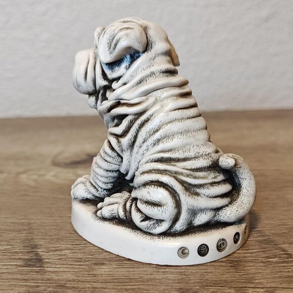 Vintage Harmony Kingdom Fusspot Shar Pei Treasure Jest Figure Made in England - Picture 4 of 13